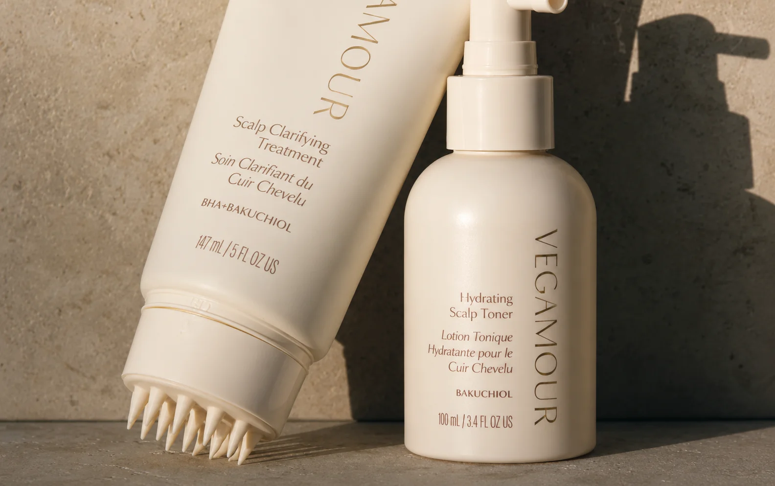 Vegamour plant-based hair wellness bottles